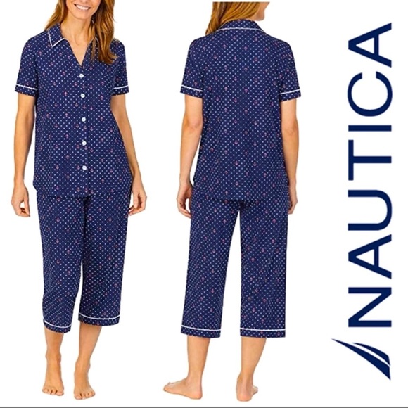 Nautica Other - Nautica 2 Piece Sleepwear Set Anchor Polka Dot